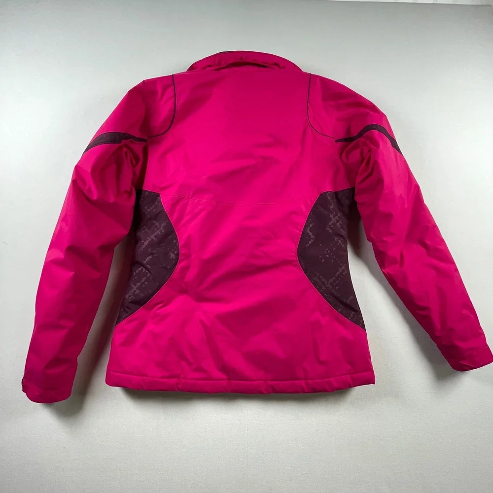 Columbia Womens Waterproof Winter Ski Jacket Pink Purple Insulated Small‎ Flaw